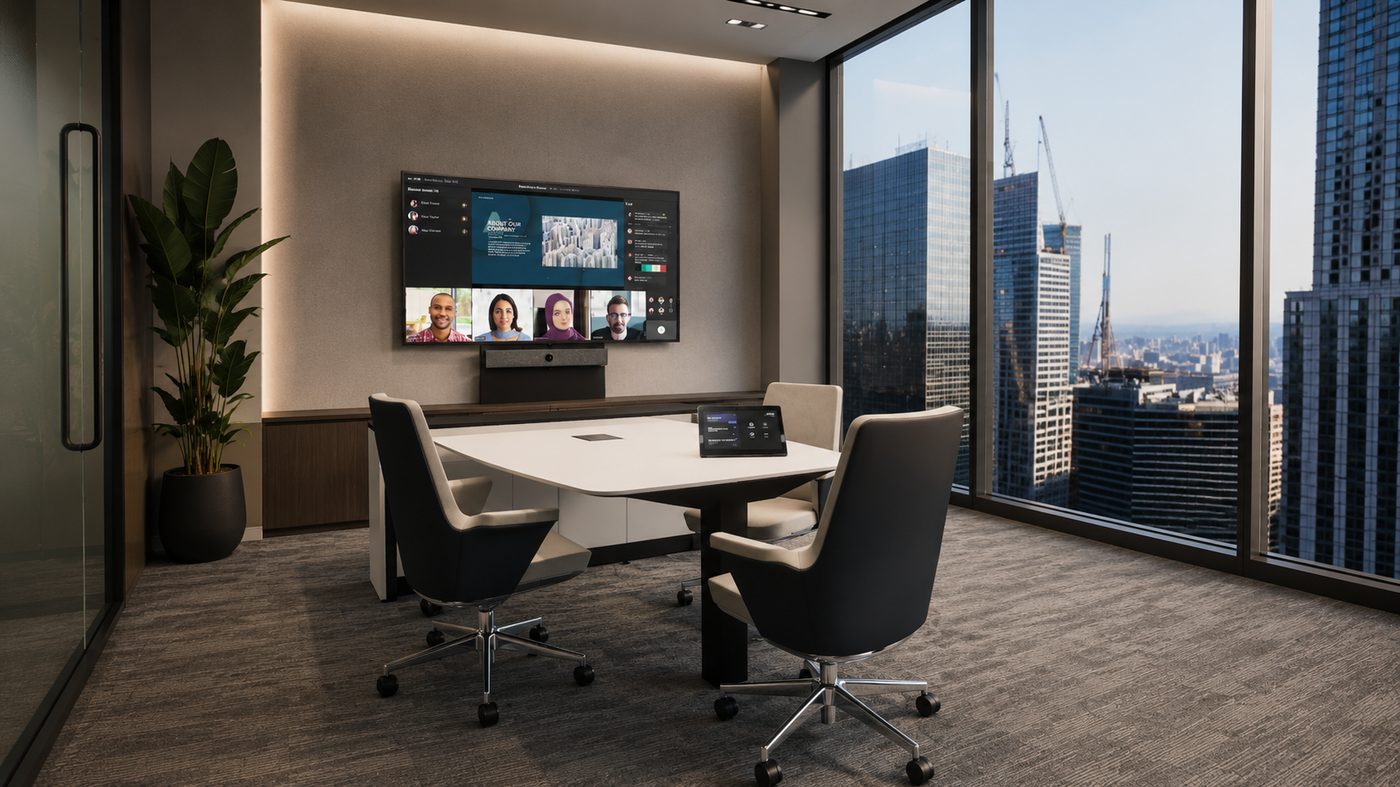 Video conferencing meeting room